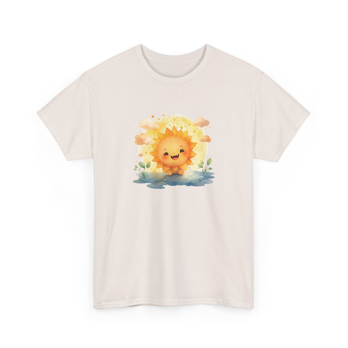 Cute Watercolor Sun Short Sleeve Tee
