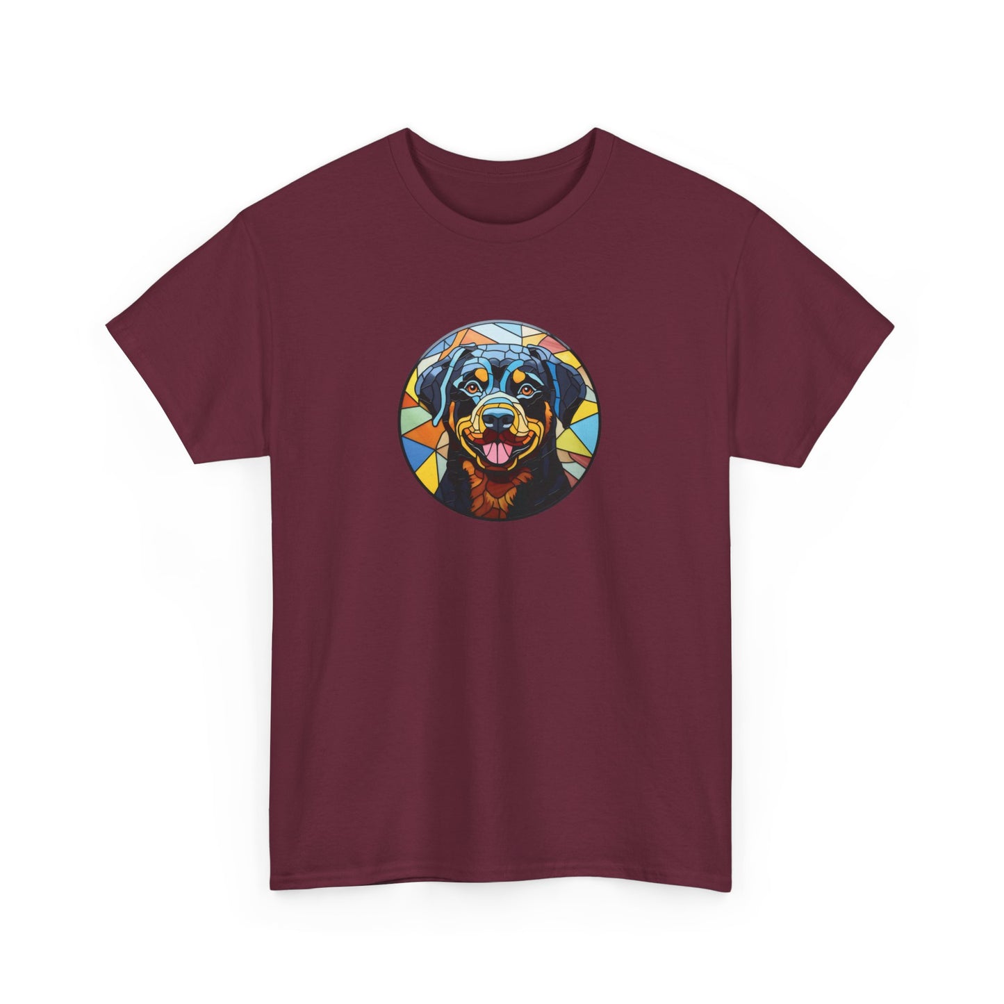 Stained Glass Rottweiler Short Sleeve Tee