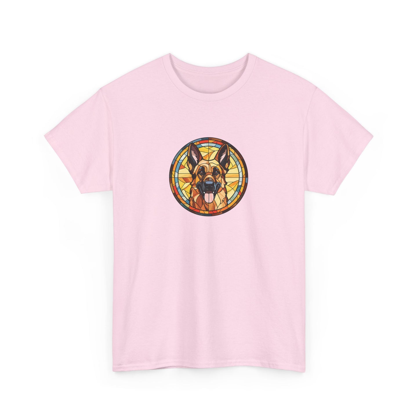 Stained Glass German Shepherd Short Sleeve Tee