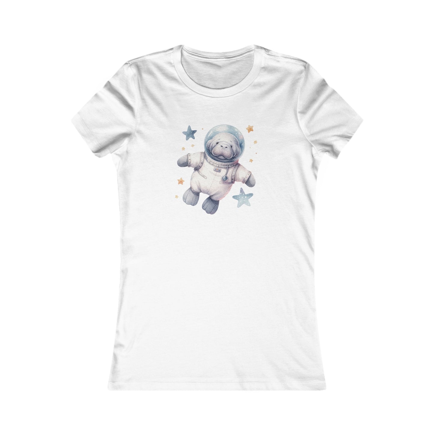 Manatee Astronaut Fitted Tee