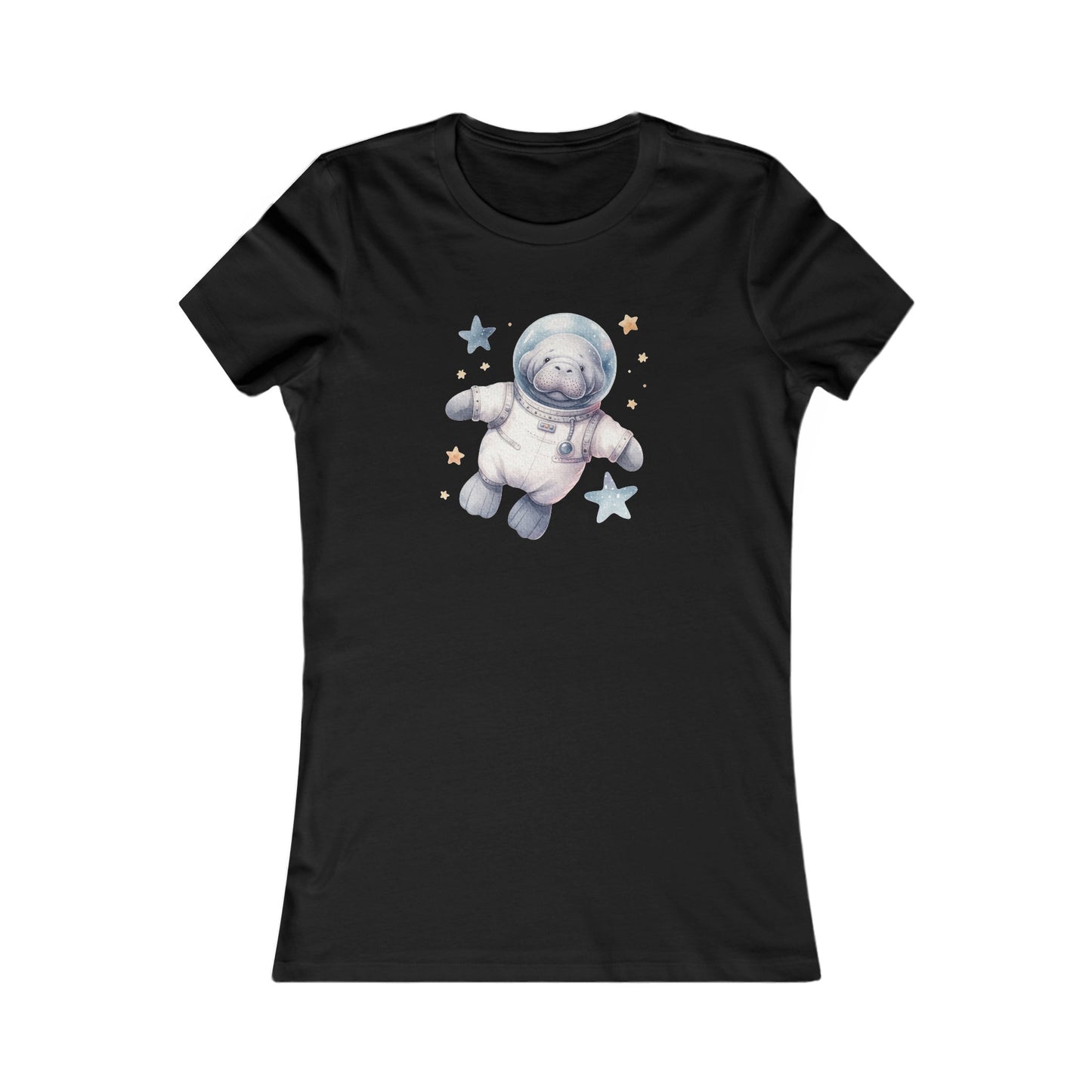 Manatee Astronaut Fitted Tee