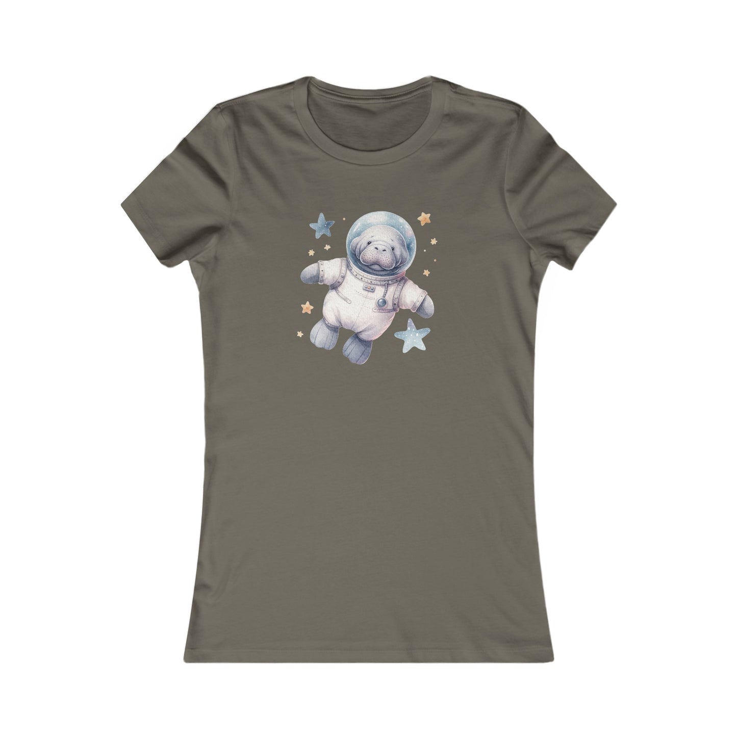 Manatee Astronaut Fitted Tee
