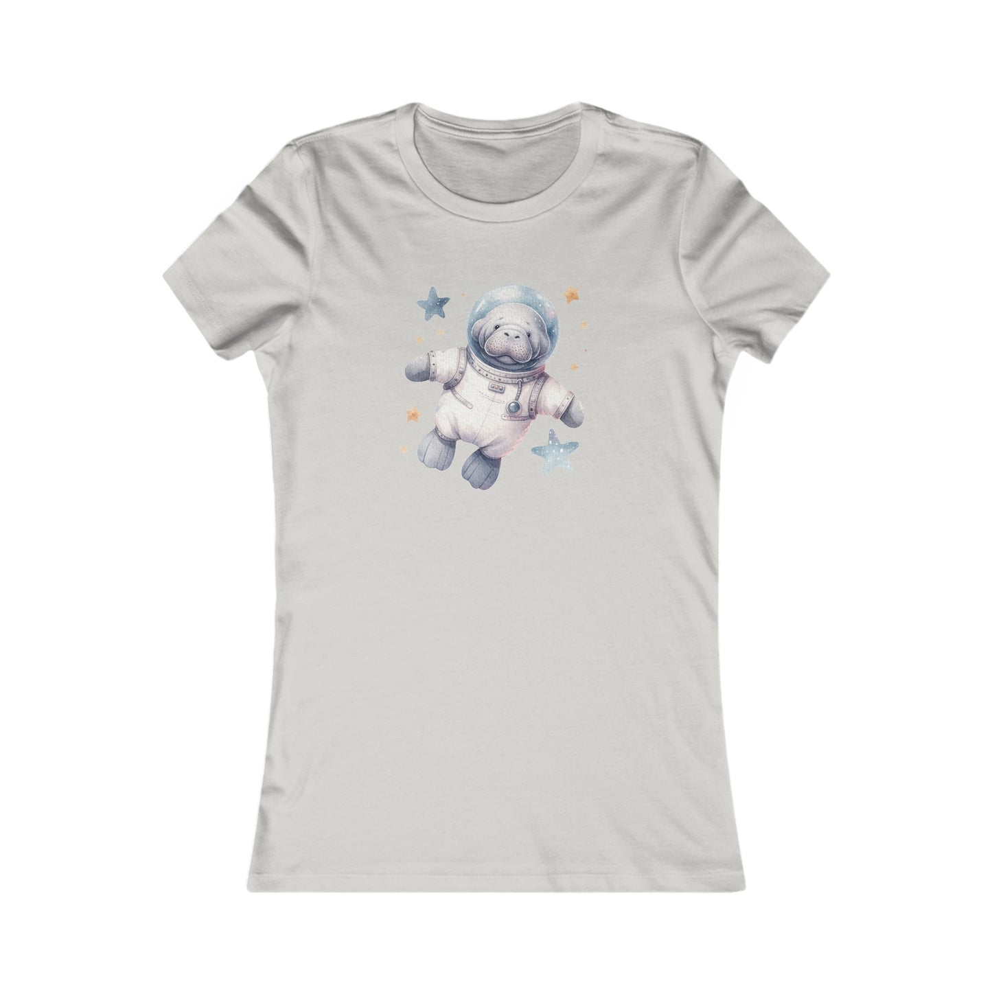 Manatee Astronaut Fitted Tee