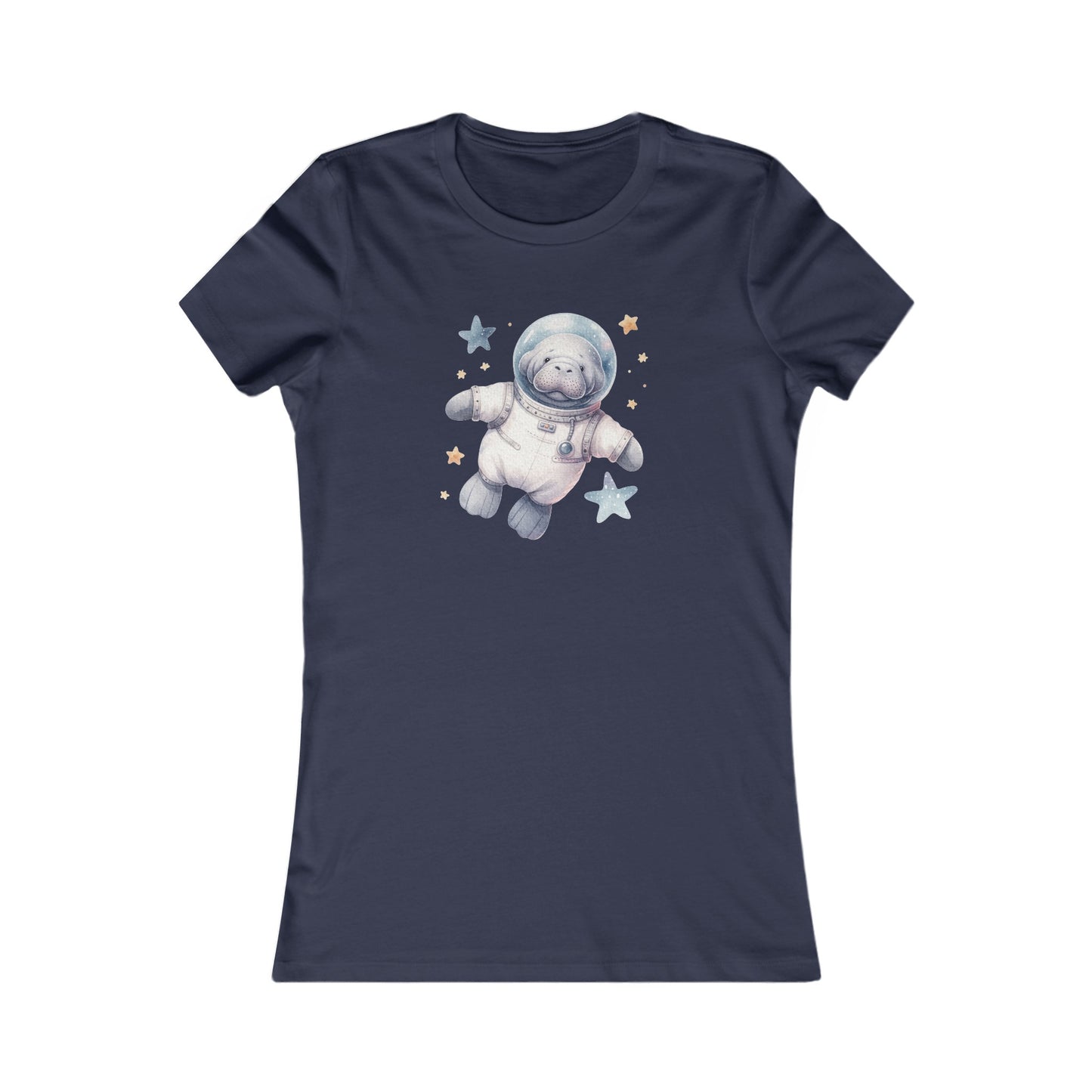 Manatee Astronaut Fitted Tee