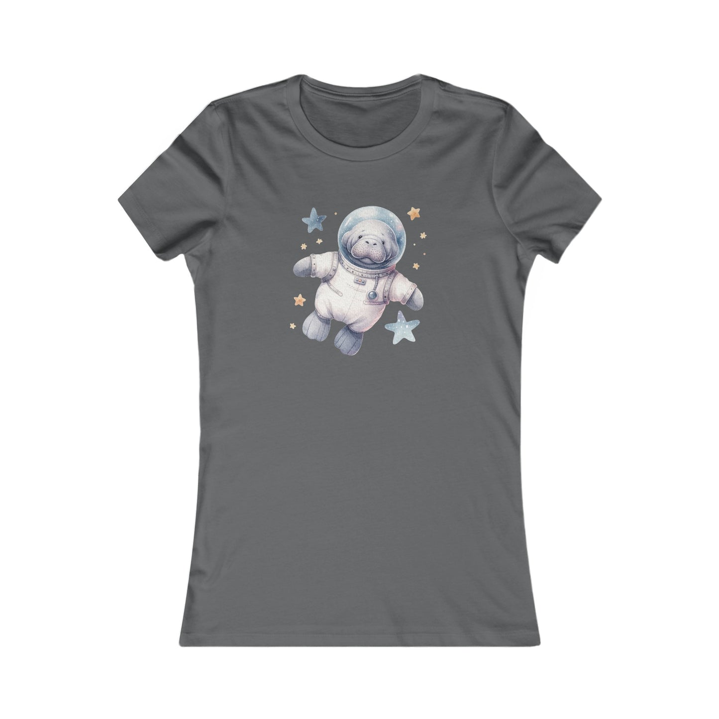Manatee Astronaut Fitted Tee