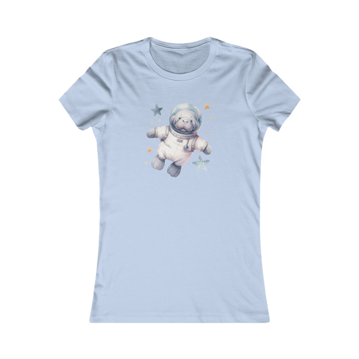 Manatee Astronaut Fitted Tee