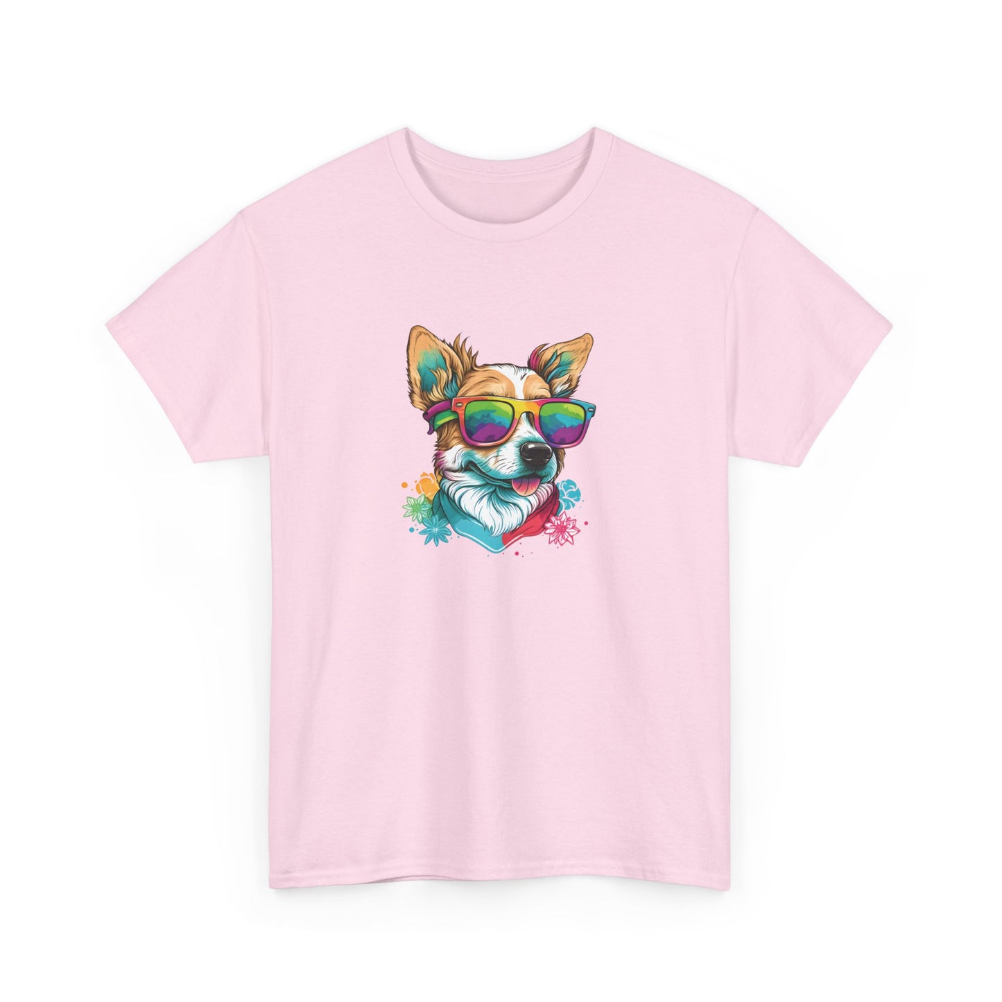 Dog with Sunglasses Short Sleeve Tee 002