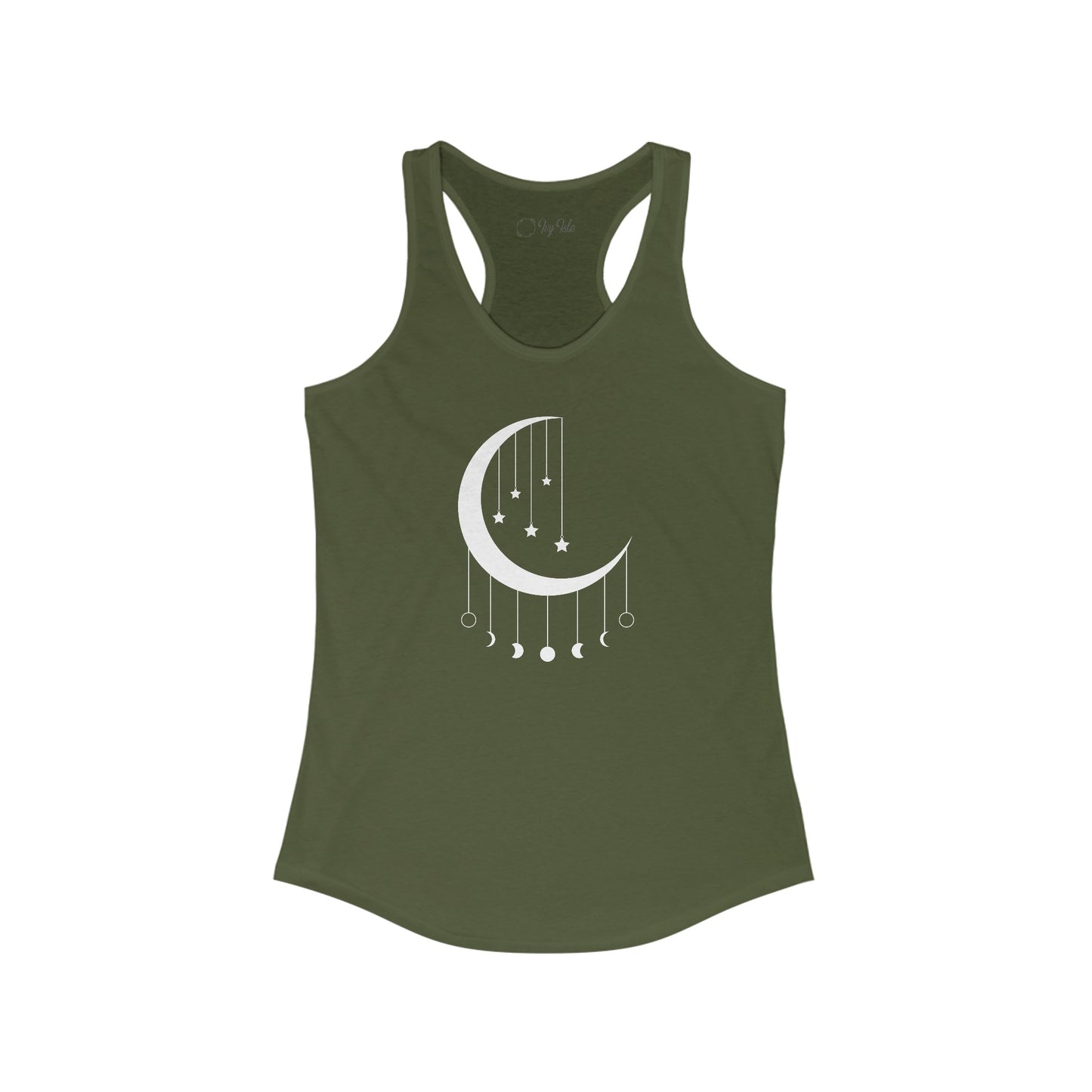 Hanging Moon Phases Racerback Tank