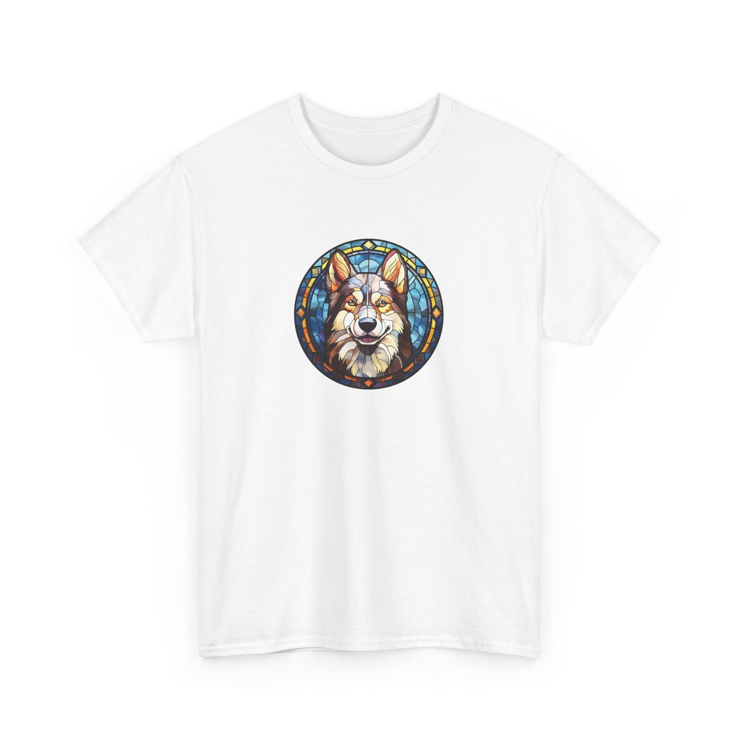 Stained Glass Husky Short Sleeve Tee