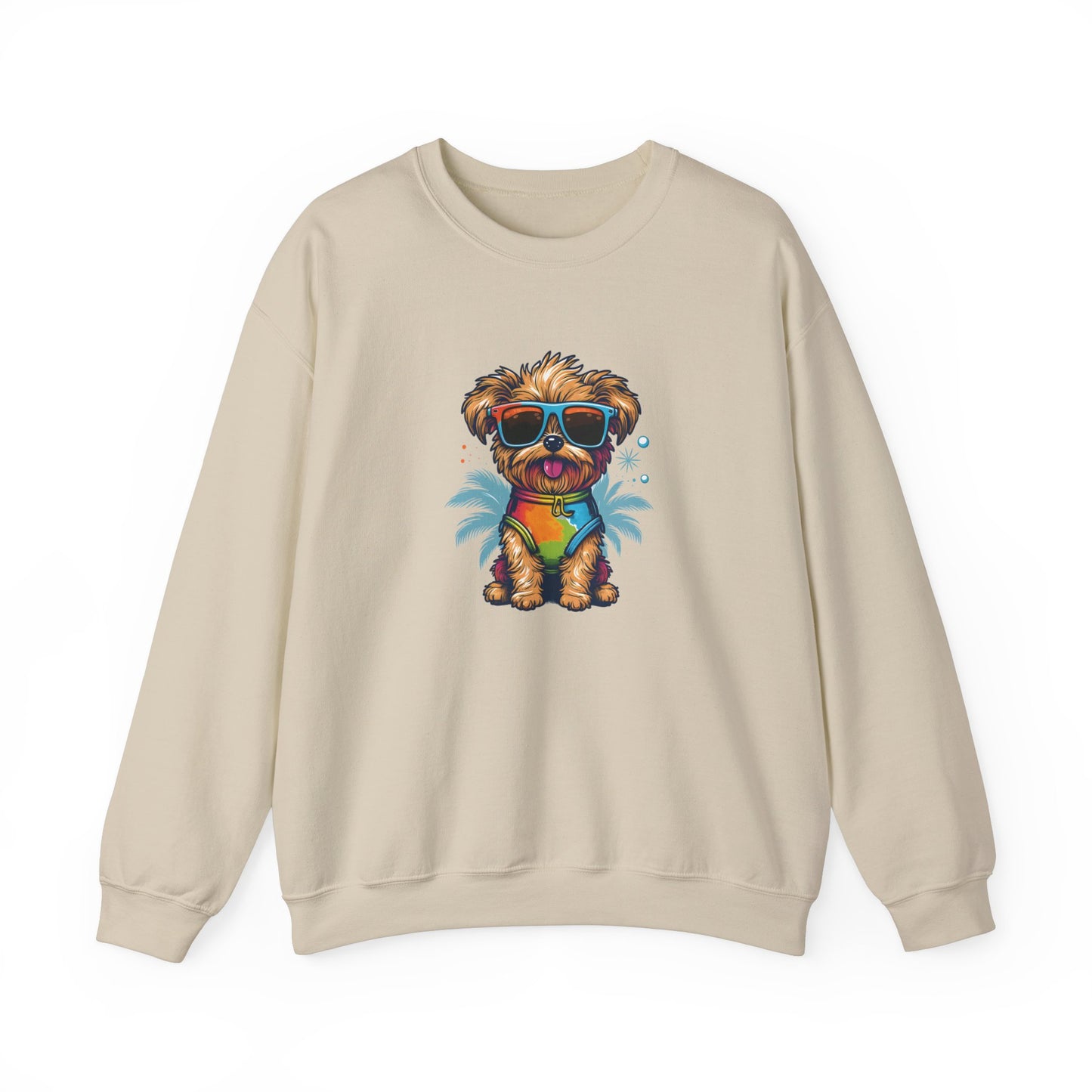 Dog with Sunglasses Sweatshirt 001