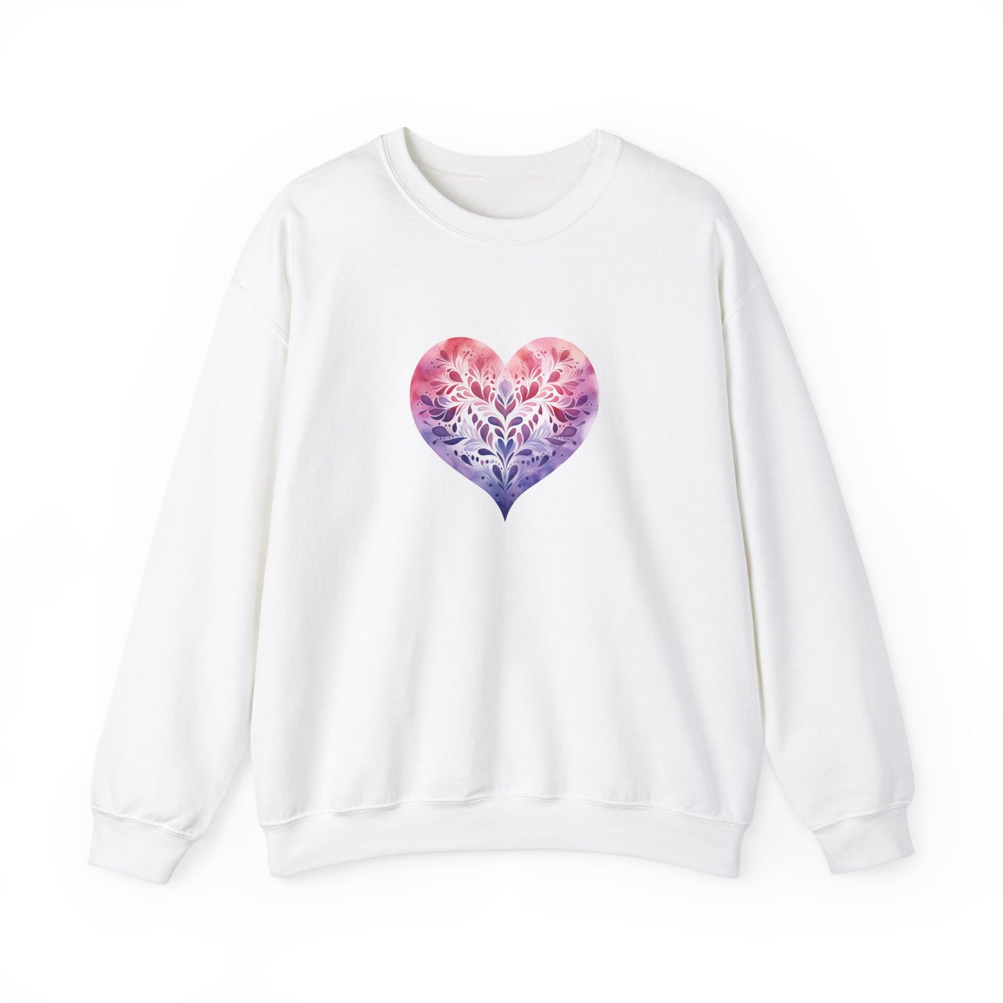 Watercolor Heart Sweatshirt 005