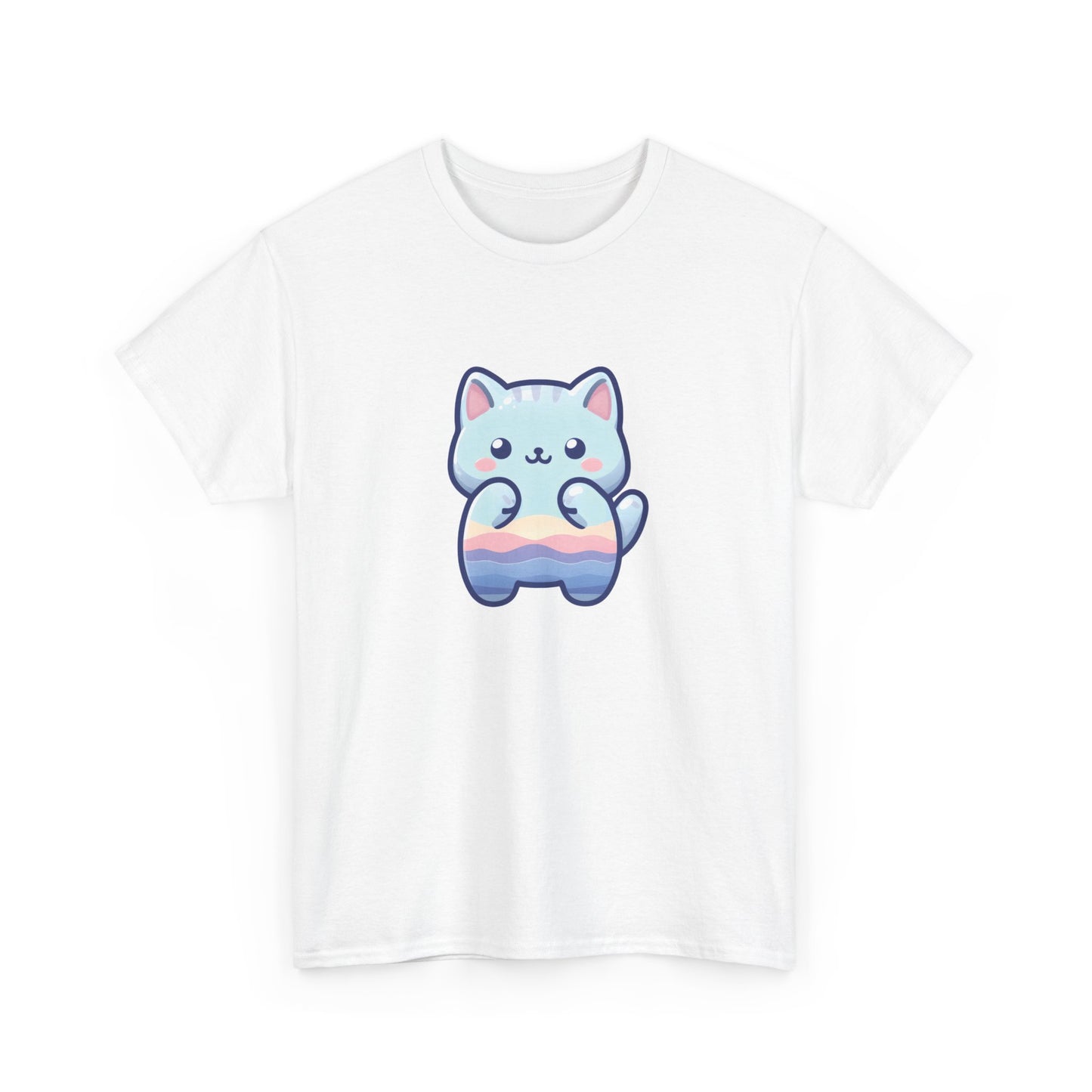 Blue Cat Short Sleeve Tee
