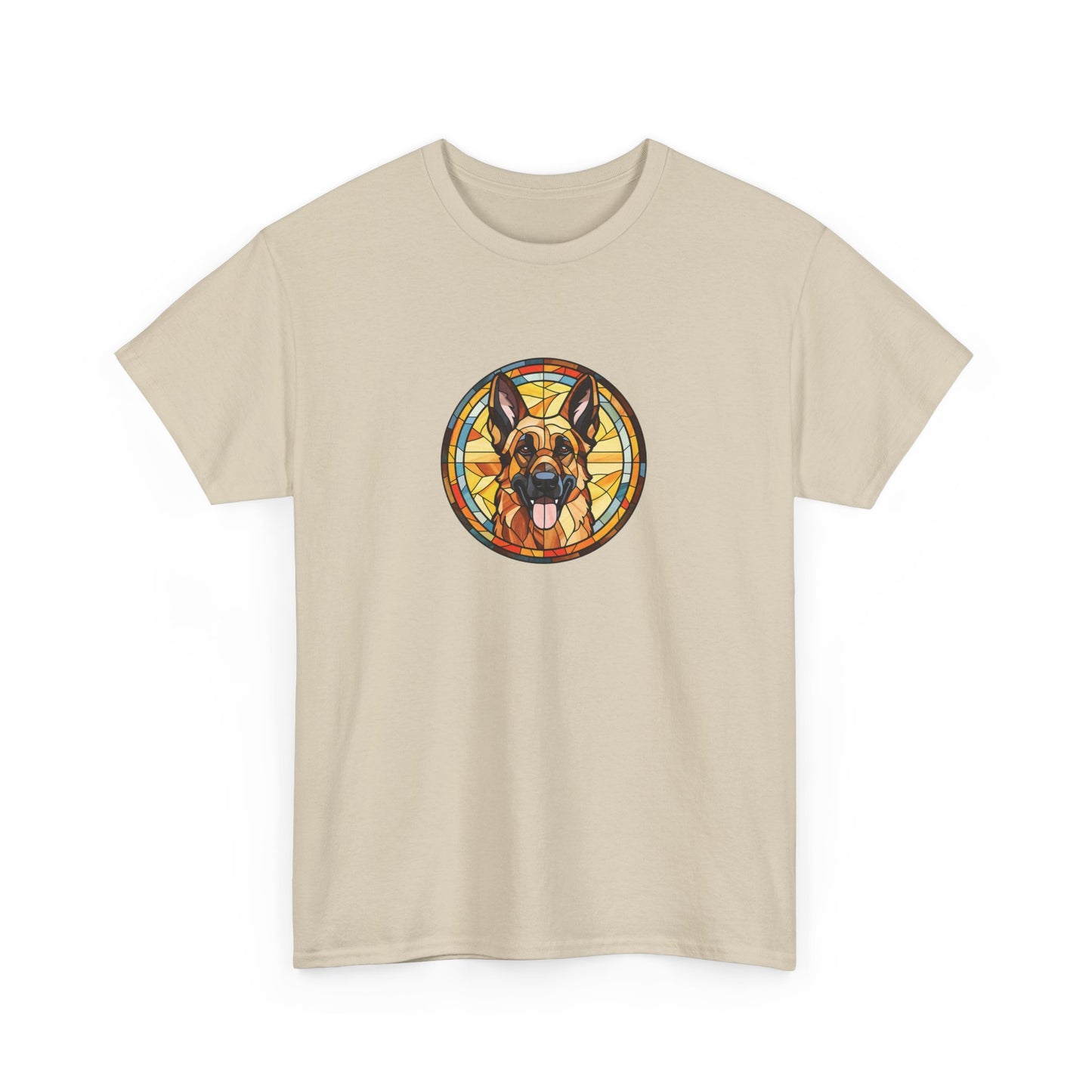 Stained Glass German Shepherd Short Sleeve Tee