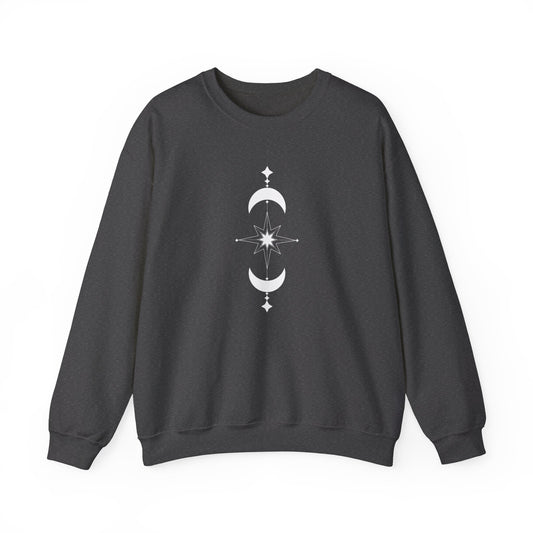 Linear Star and Moons Sweatshirt