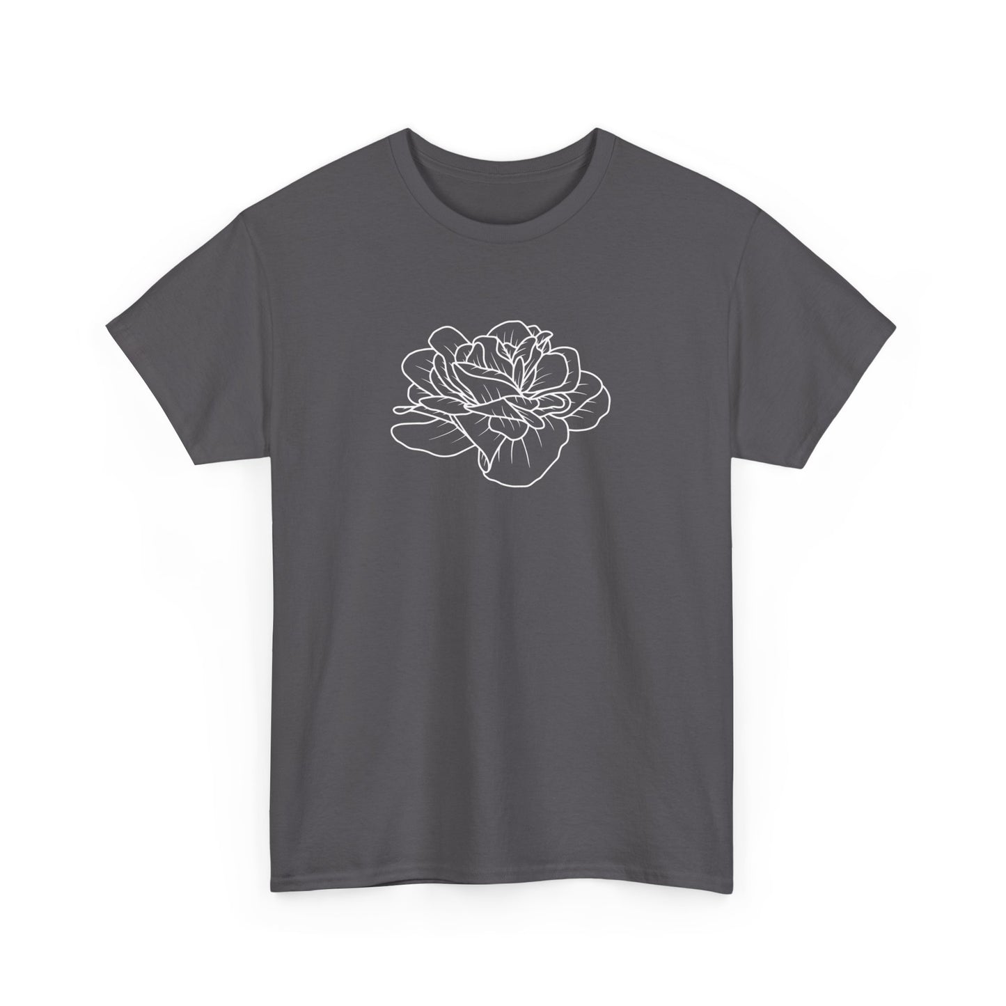 Rose Outline Short Sleeve Tee