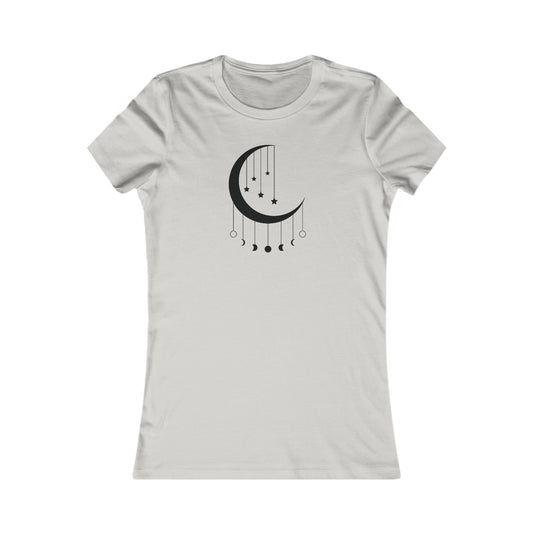 Hanging Moon Phases Fitted Tee