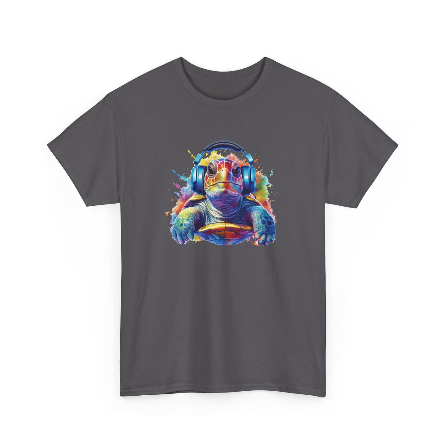 Turtle with Headphones Short Sleeve Tee