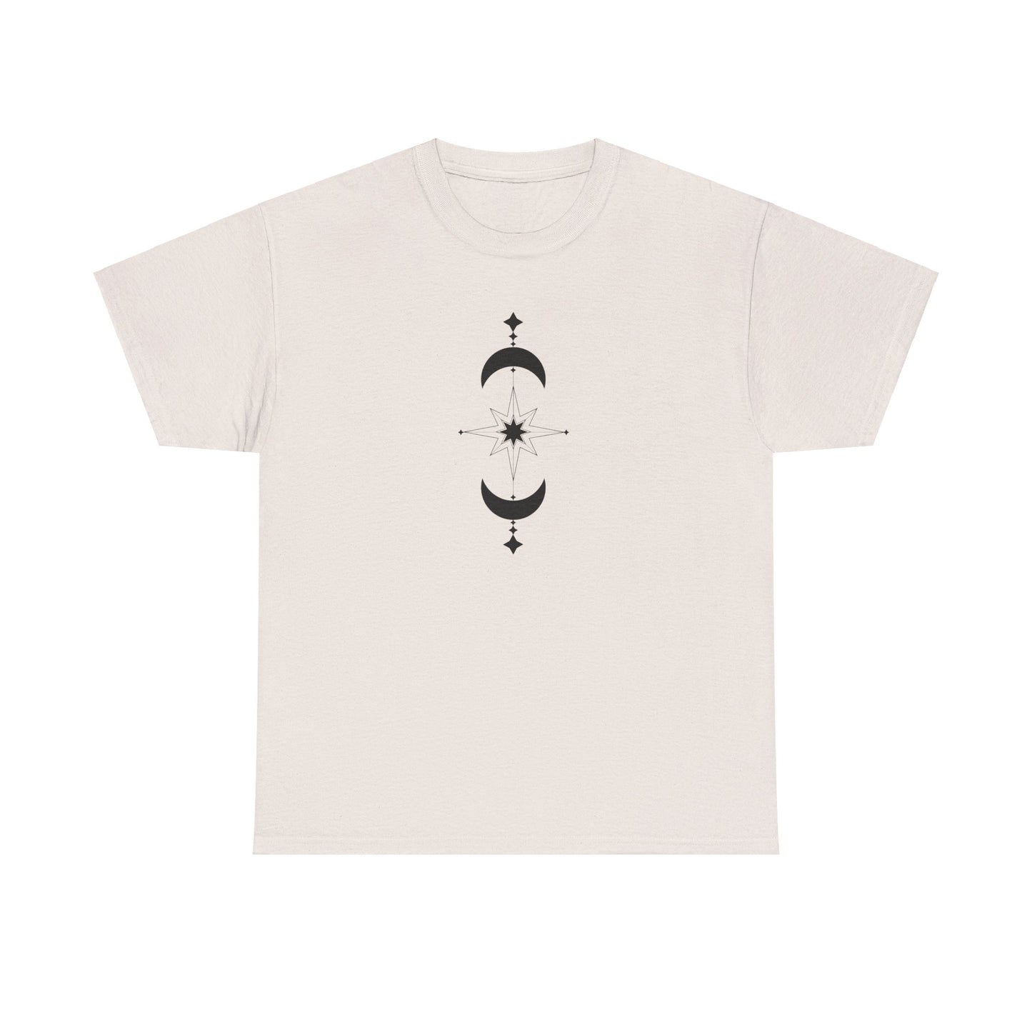 Linear Star and Moons Short Sleeve Tee