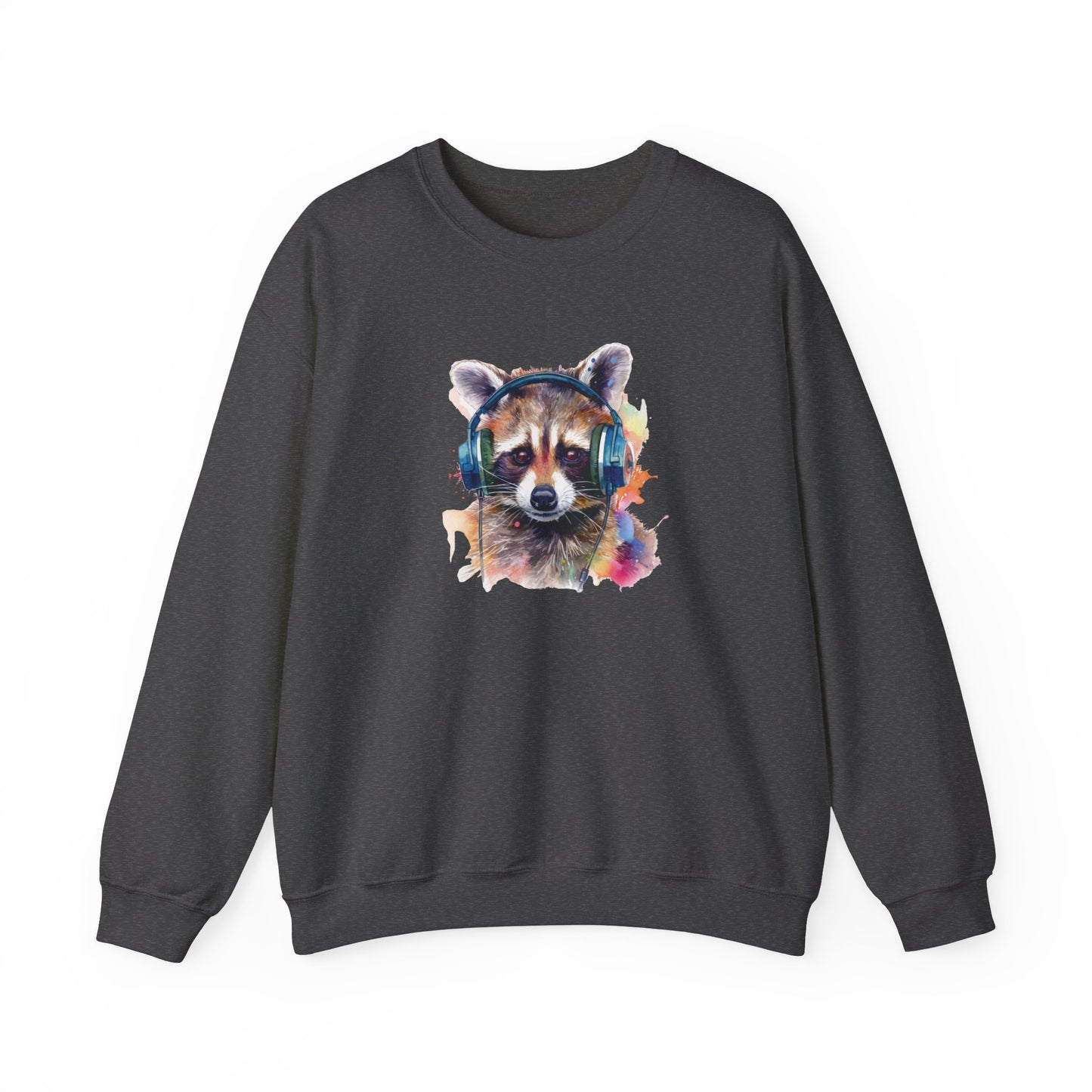 Raccoon with Headphones Sweatshirt