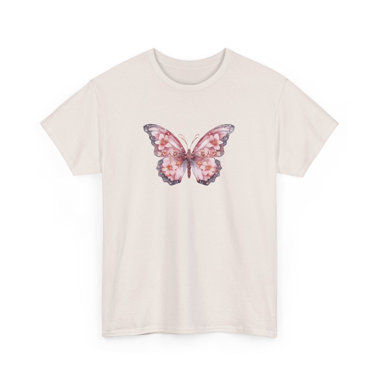 Floral Butterfly Short Sleeve Tee