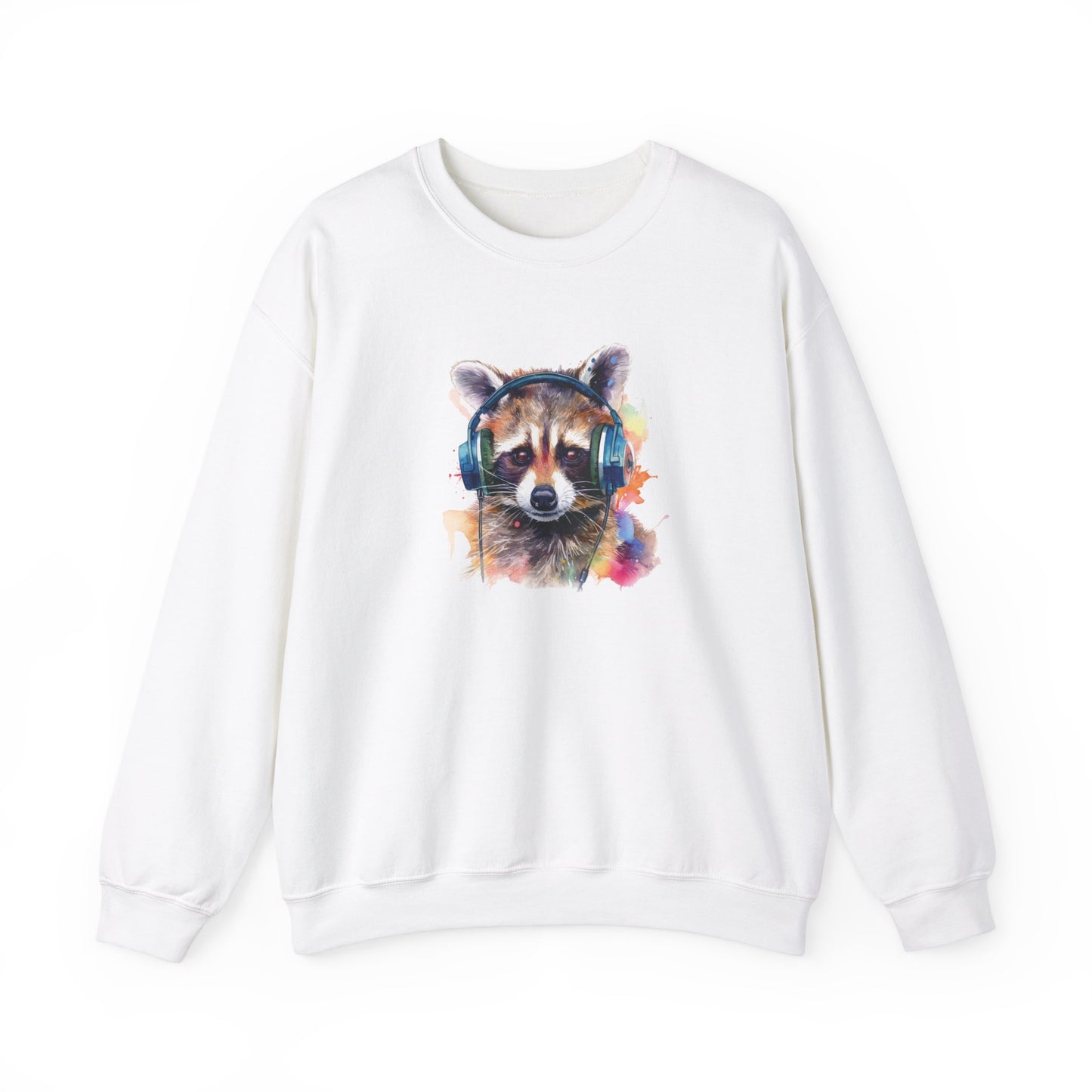 Raccoon with Headphones Sweatshirt