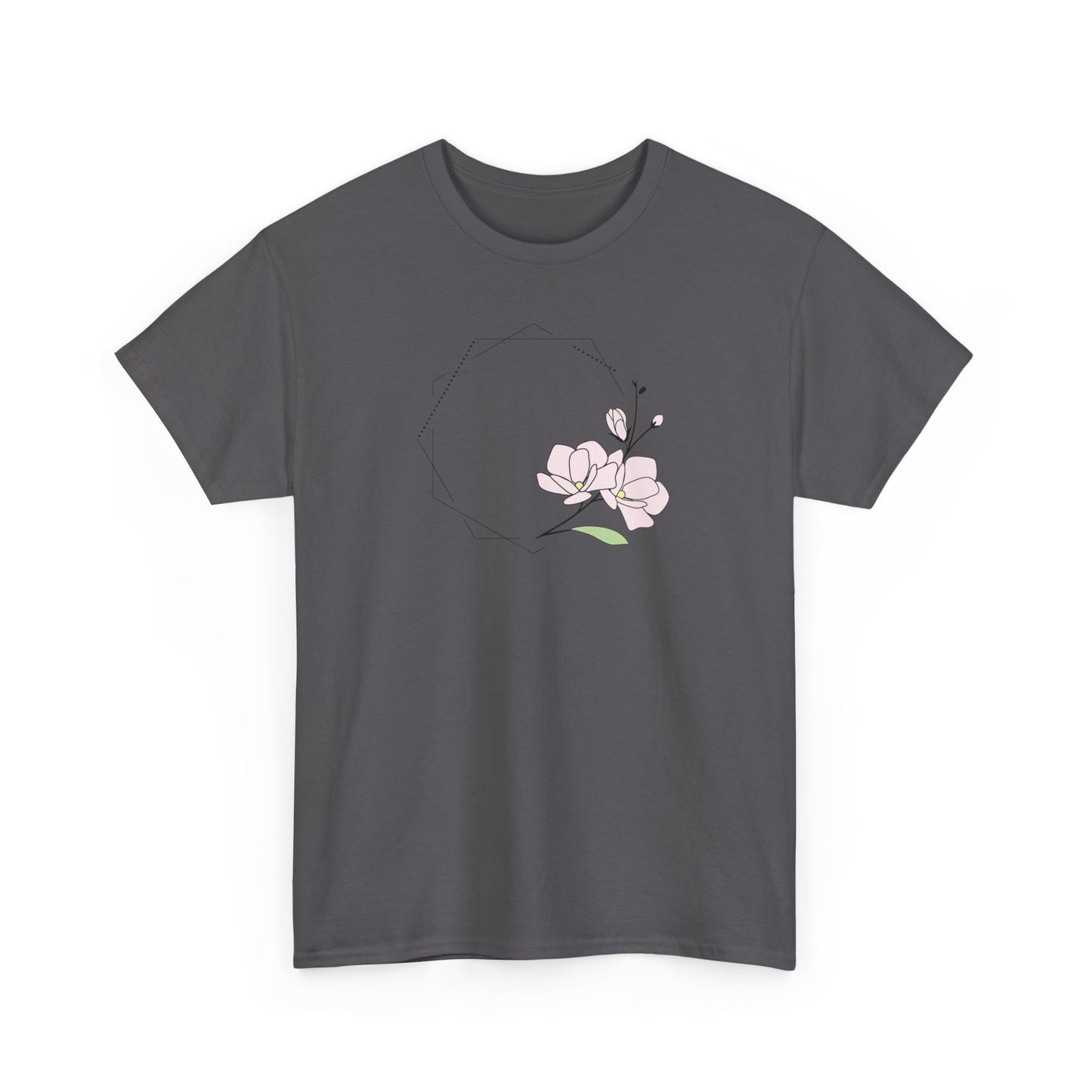 Pink Flower Short Sleeve Tee
