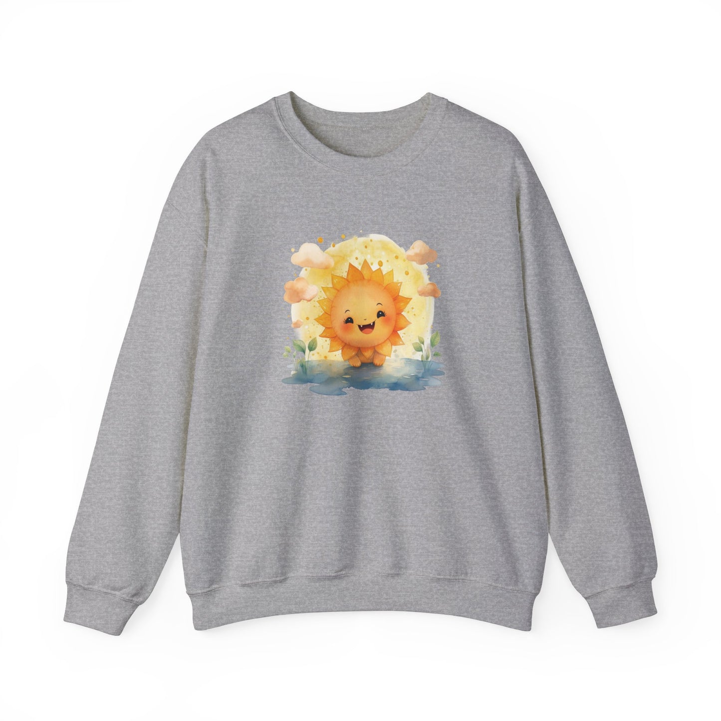 Cute Watercolor Sun Sweatshirt