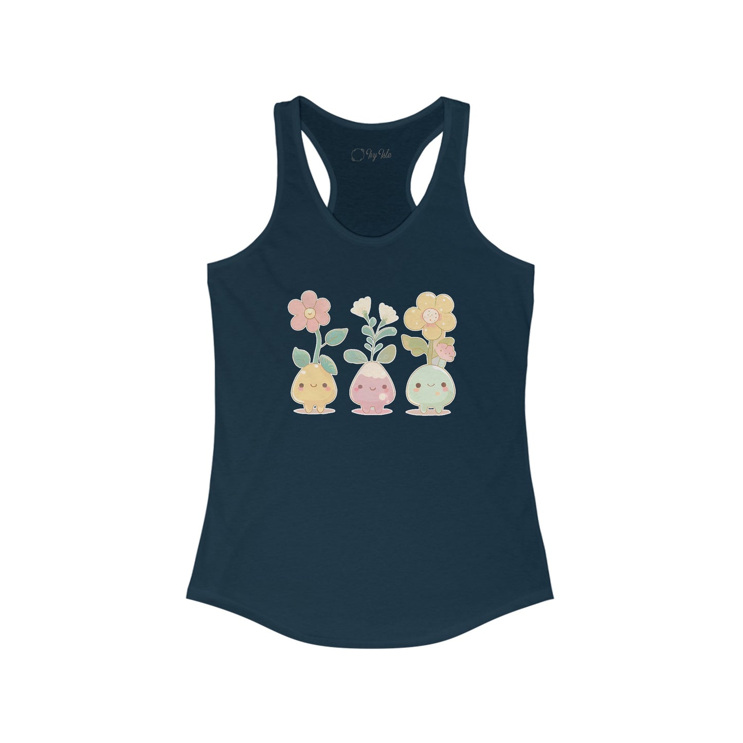 Cute Flower Set Racerback Tank