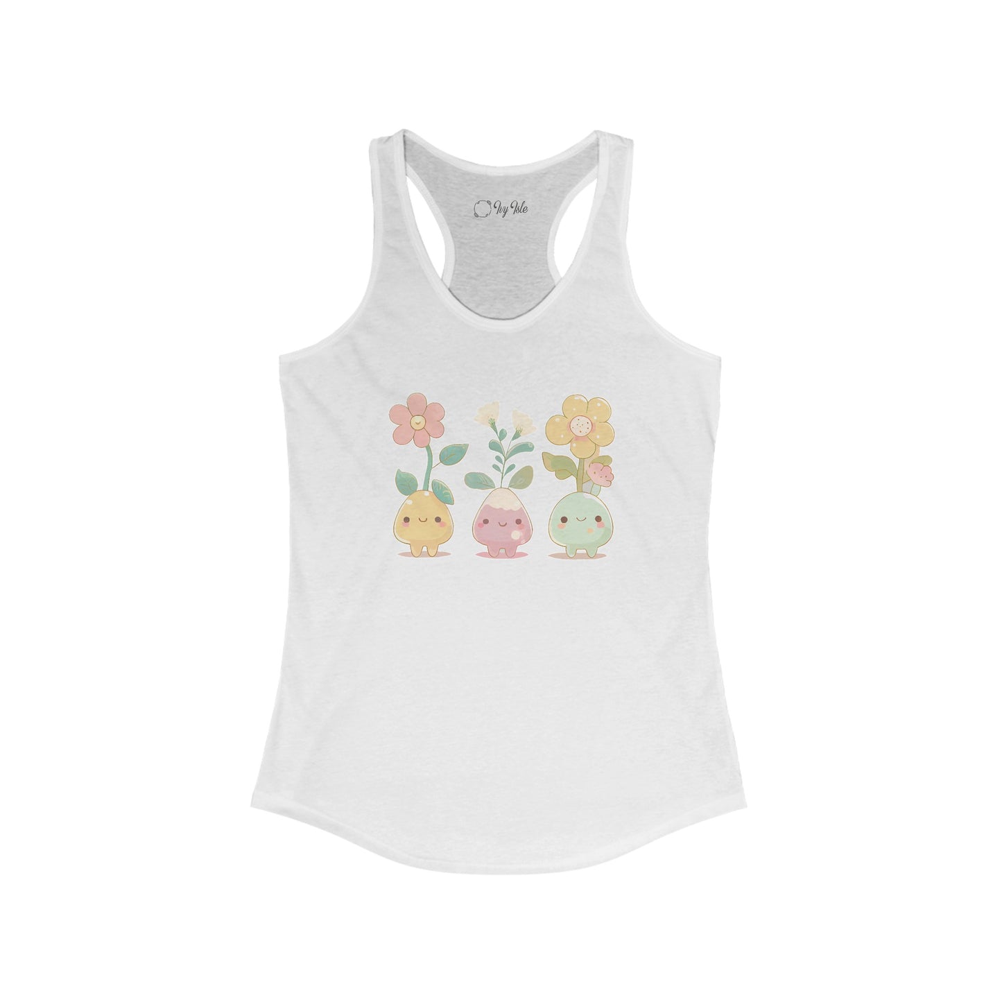 Cute Flower Set Racerback Tank