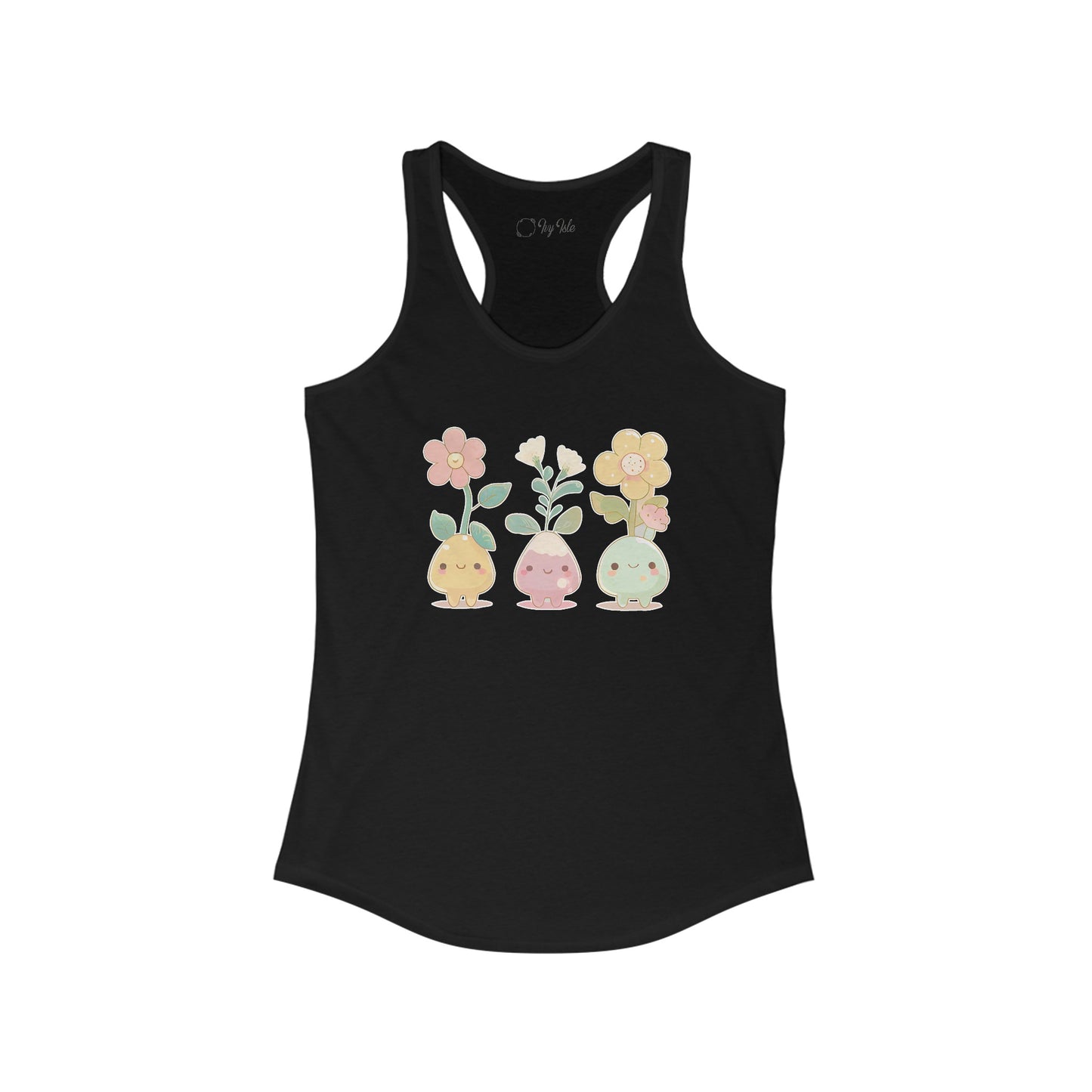 Cute Flower Set Racerback Tank