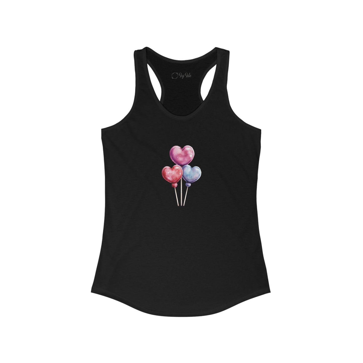 Heart Balloons Racerback Tank