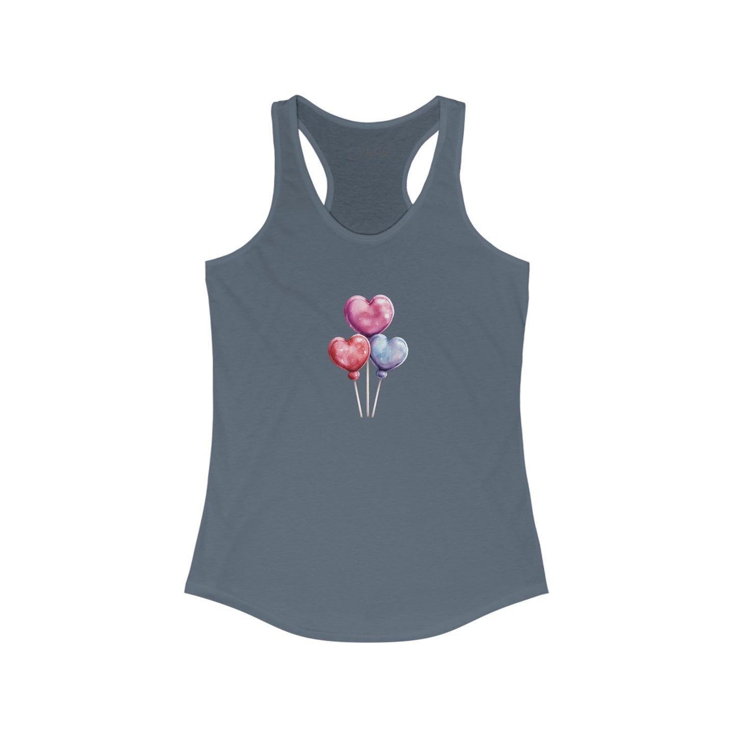 Heart Balloons Racerback Tank