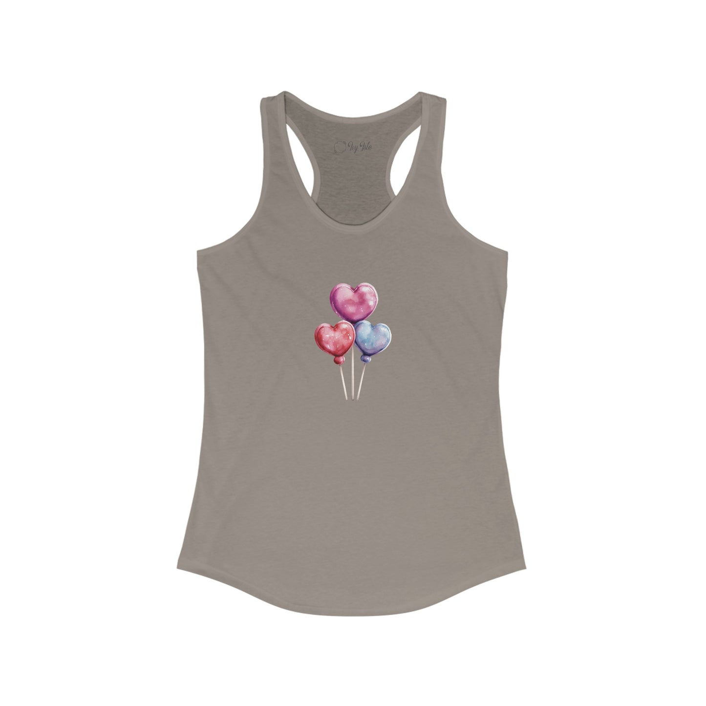Heart Balloons Racerback Tank