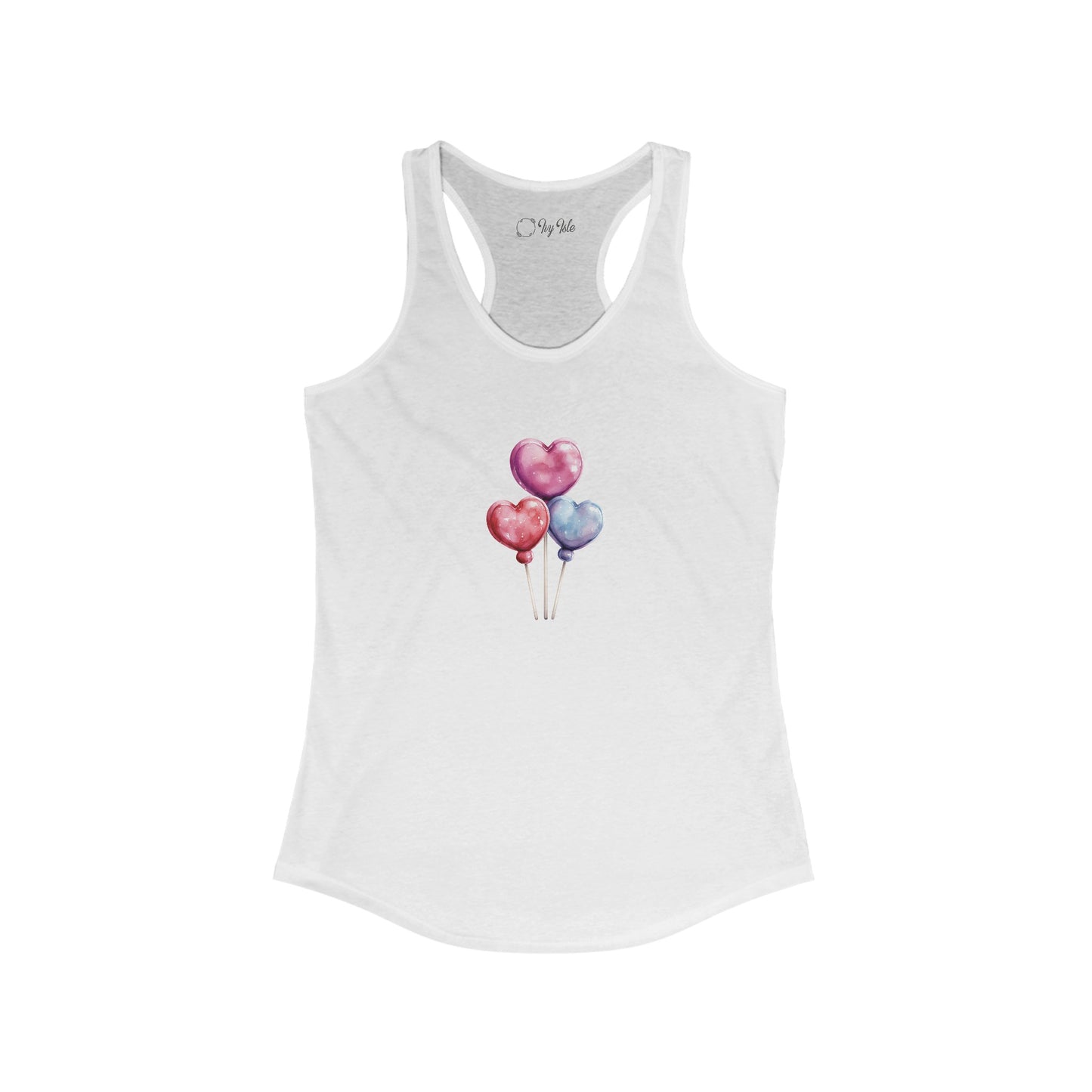 Heart Balloons Racerback Tank