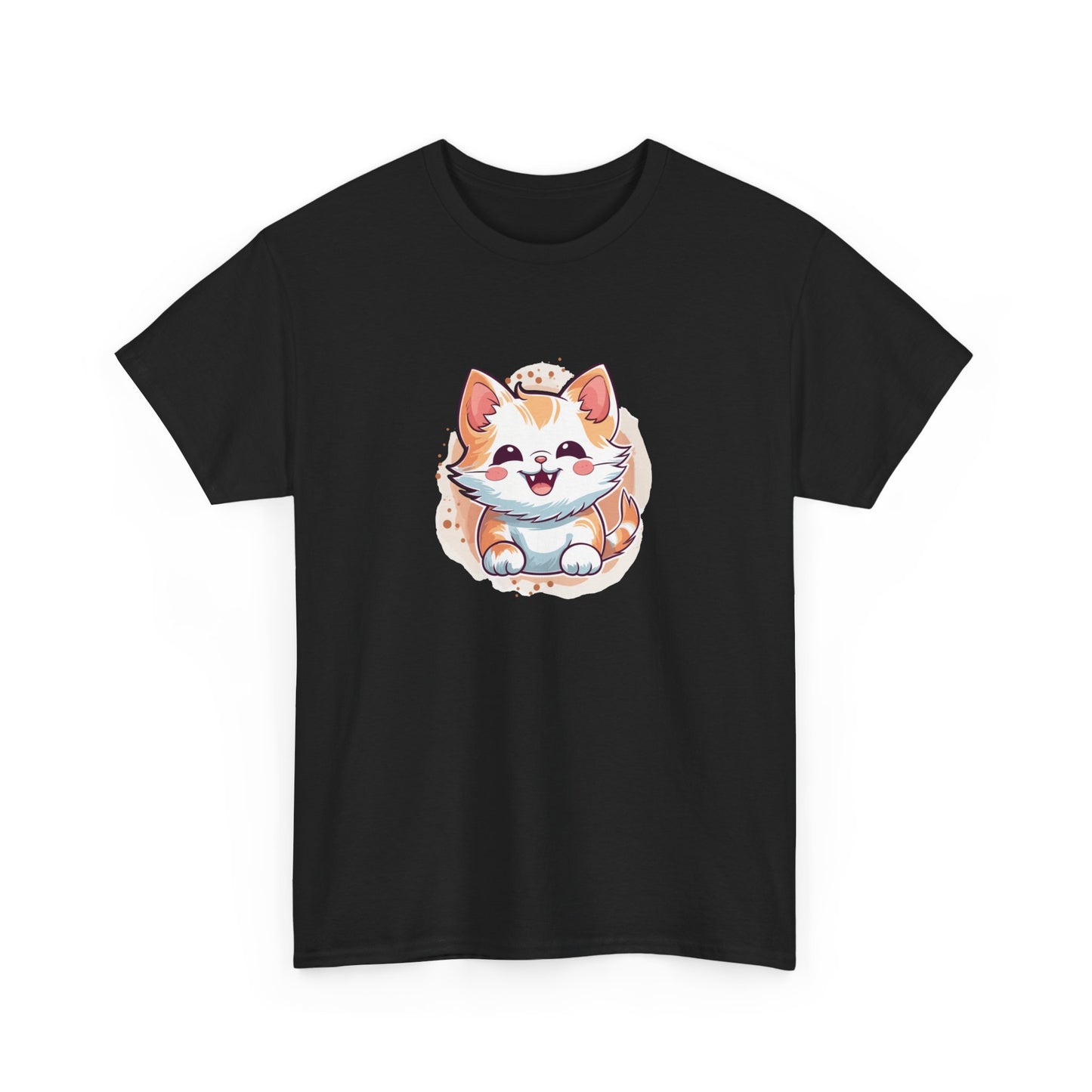 Cute Brown Cat Short Sleeve Tee