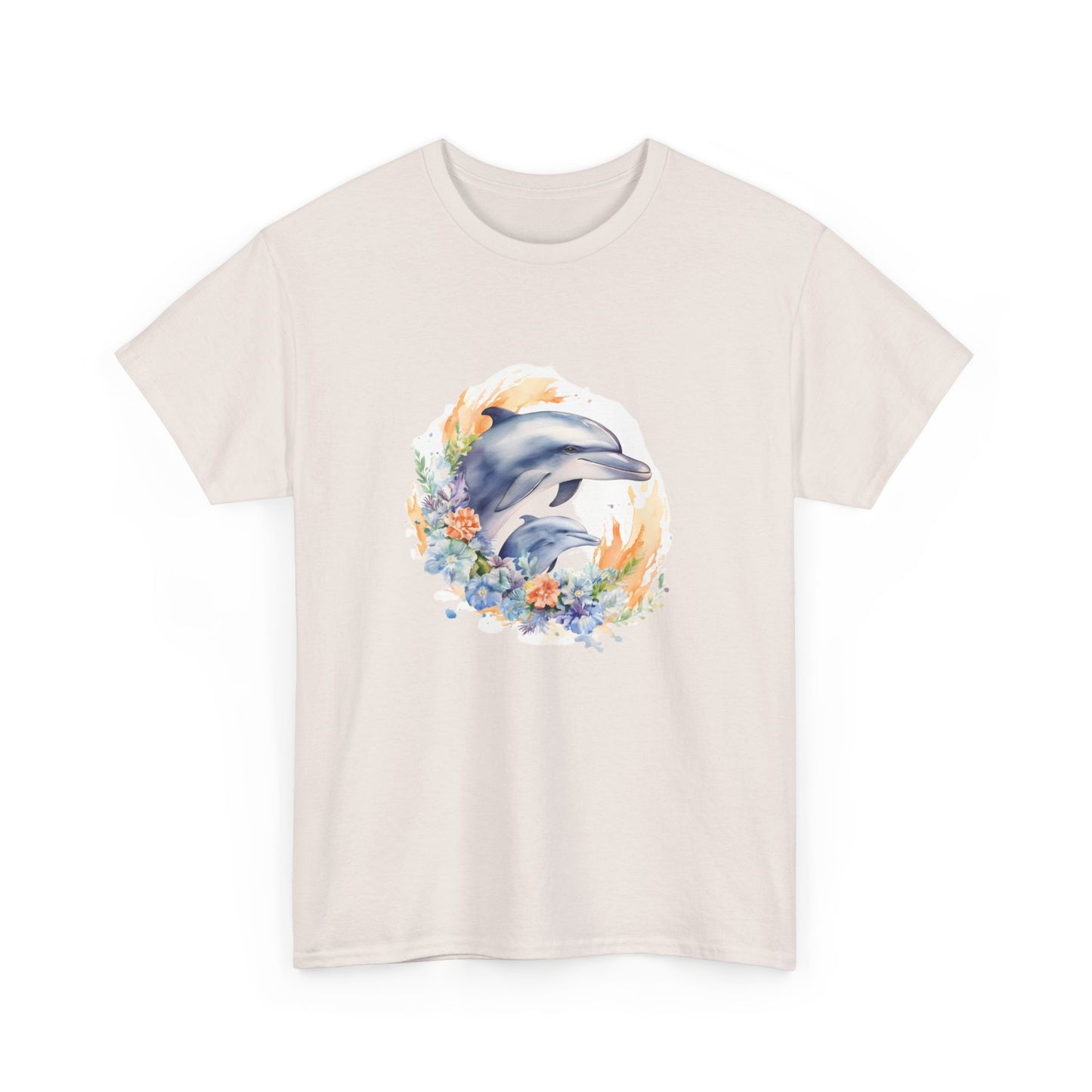 Watercolor Dolphins Short Sleeve Tee