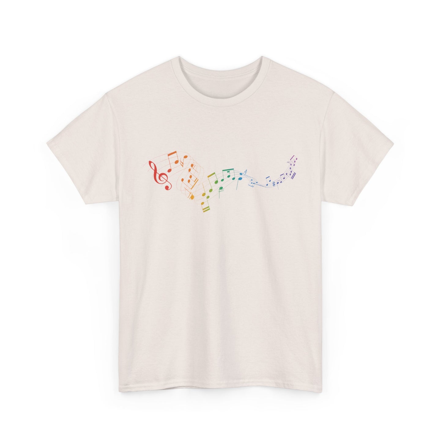 Colorful Music Notes Short Sleeve Tee