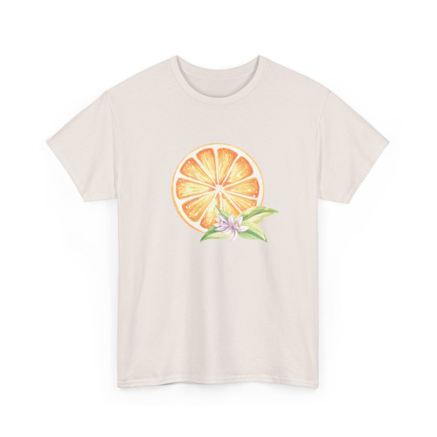 Orange and Leaf Short Sleeve Tee
