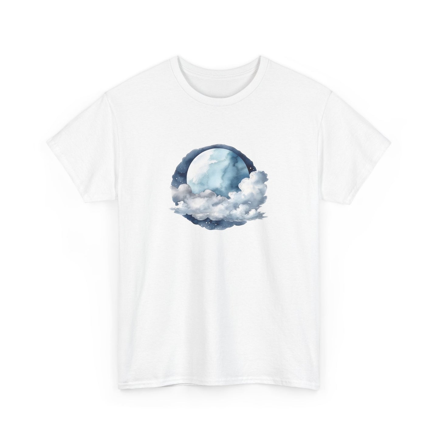 Moon and Clouds Short Sleeve Tee