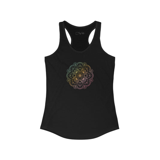 Colorful Mandala Racerback Tank (041)