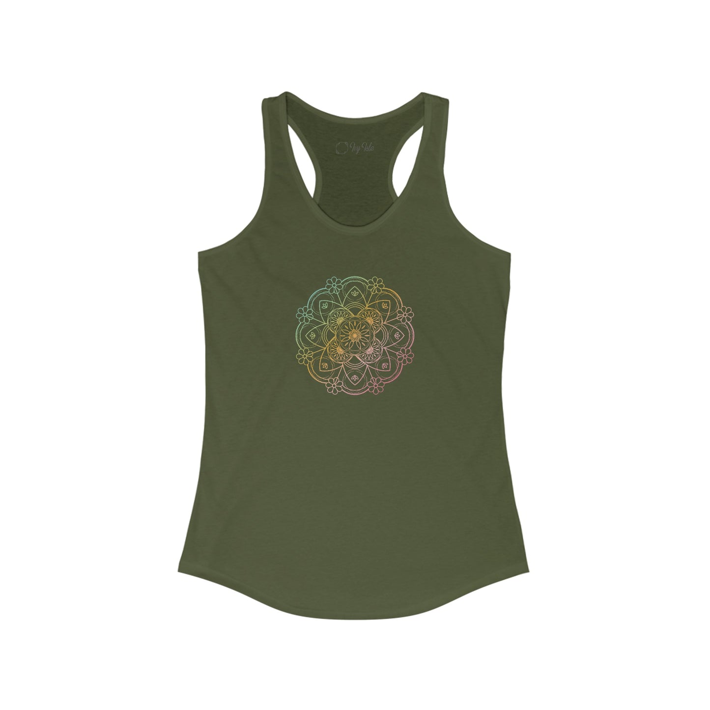 Colorful Mandala Racerback Tank (041)
