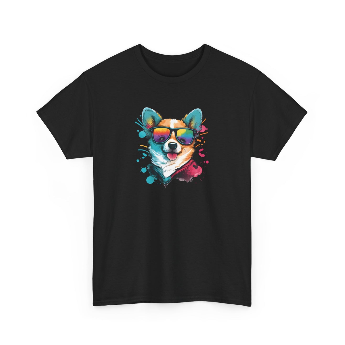 Dog with Sunglasses Short Sleeve Tee 005
