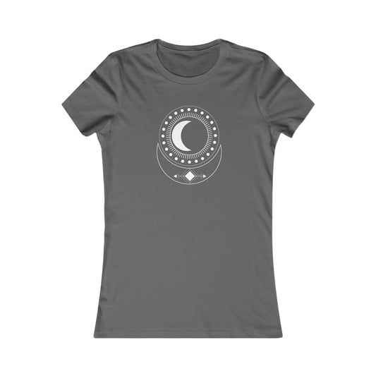 Circular Moons Fitted Tee