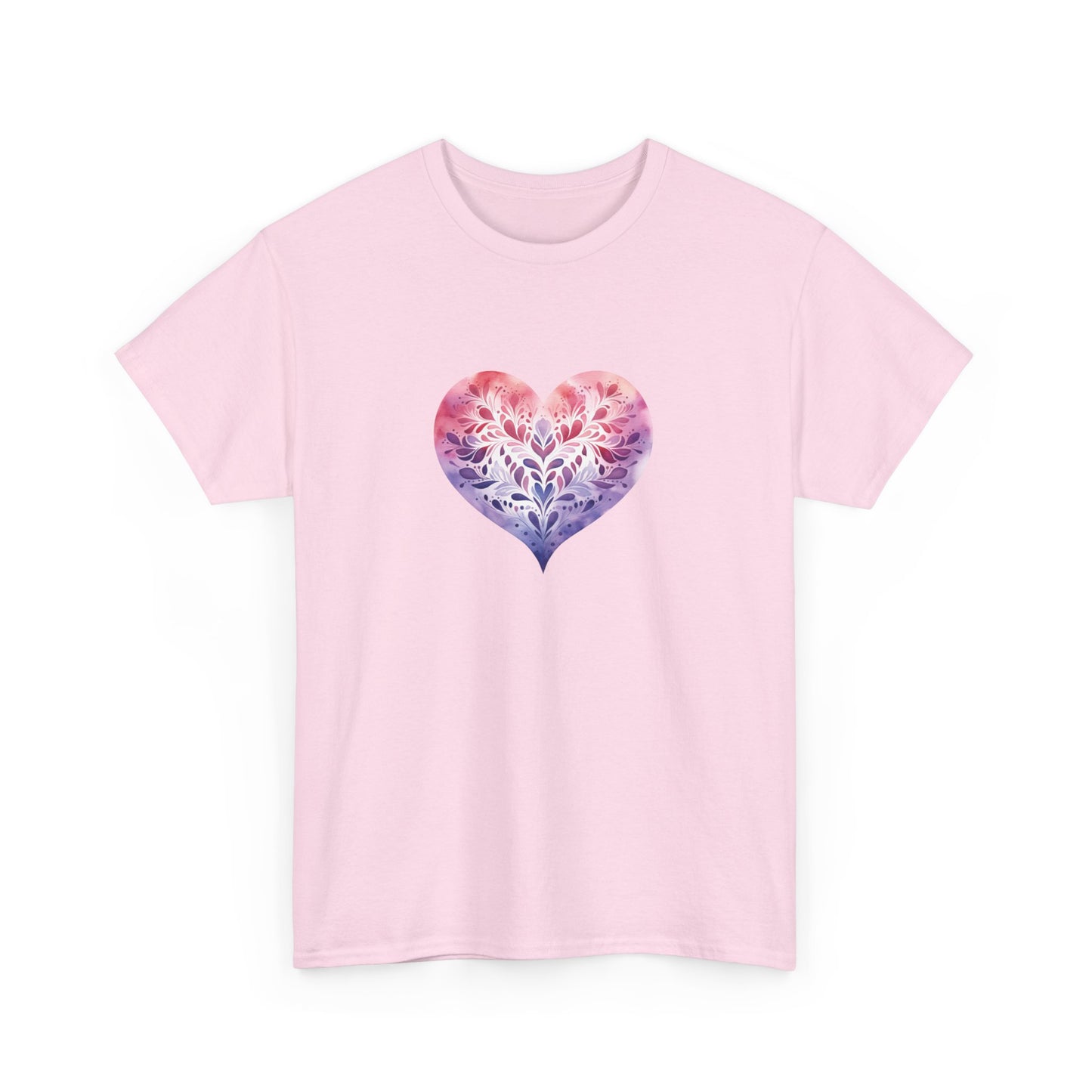 Watercolor Heart Short Sleeve Tee 005