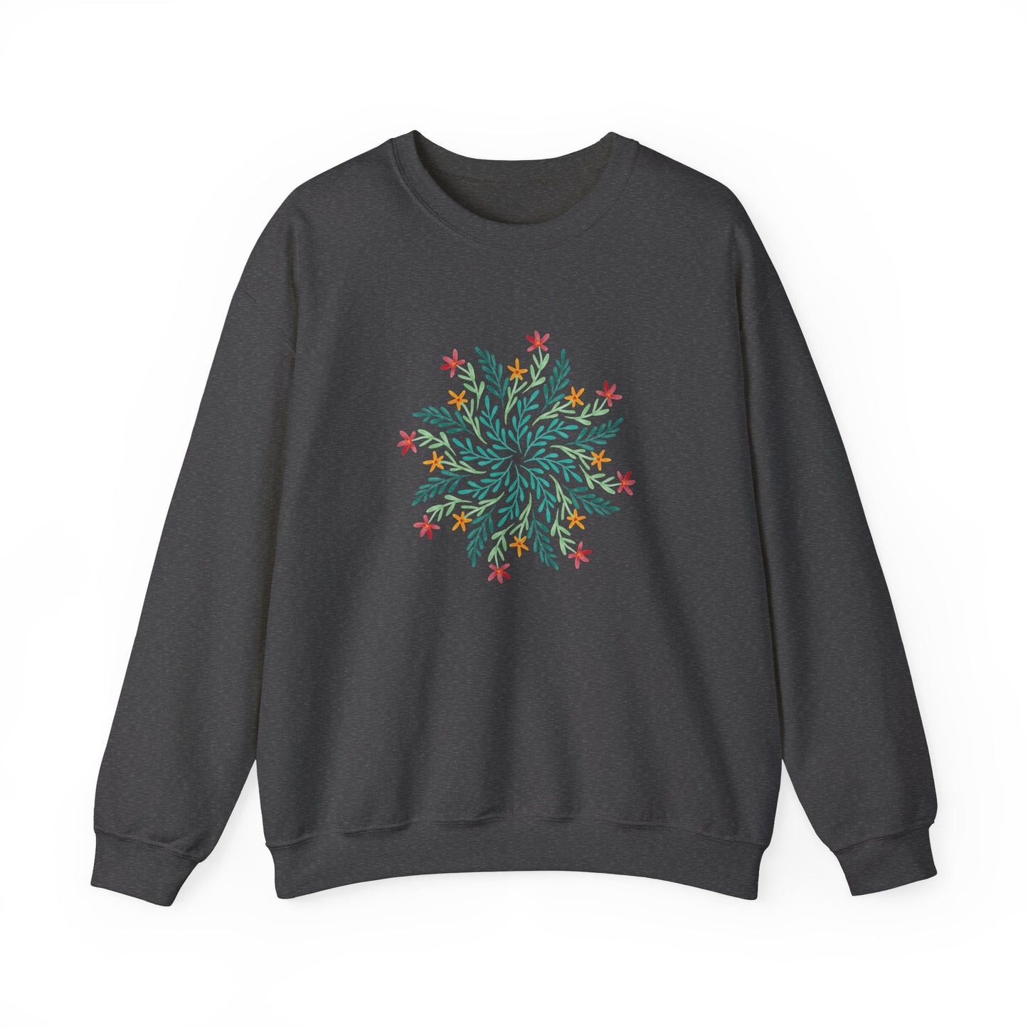 Leaf and Flowers Mandala Sweatshirt