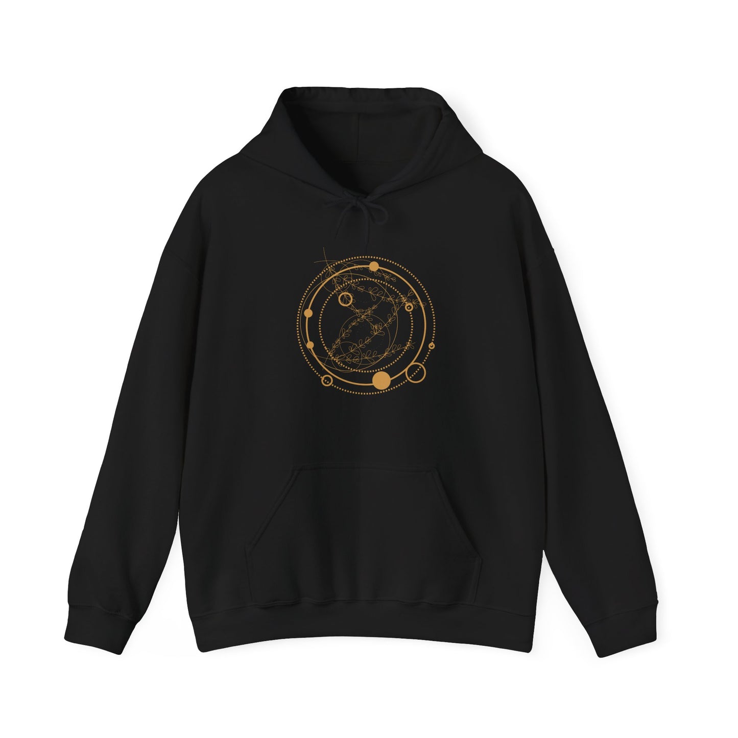 Circular Pattern Hooded Sweatshirt