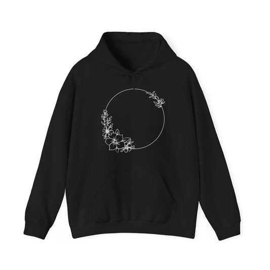 Flowers Circle Hooded Sweatshirt
