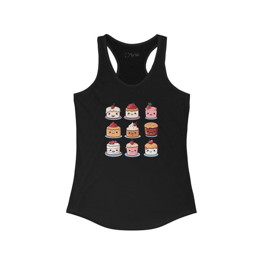 Cute Cake Set Racerback Tank
