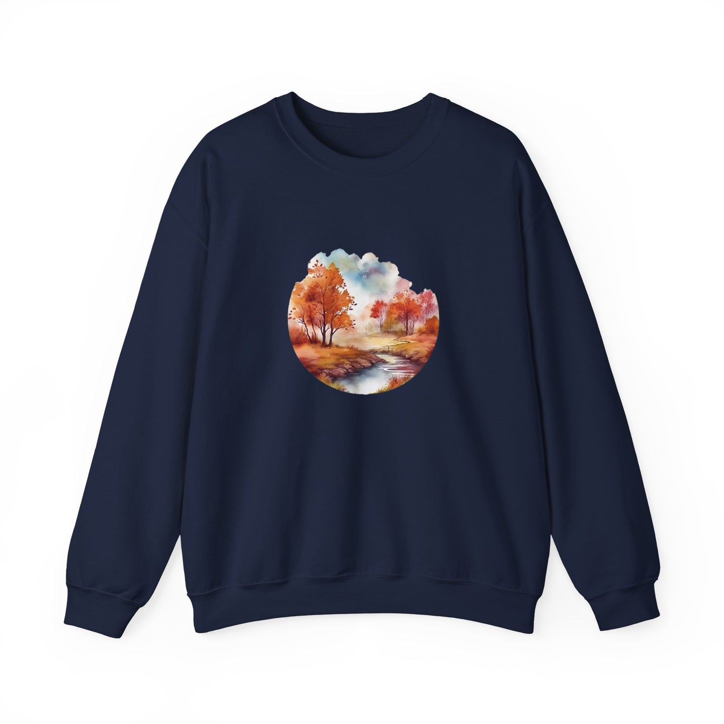 Autumn Landscape Watercolor Sweatshirt