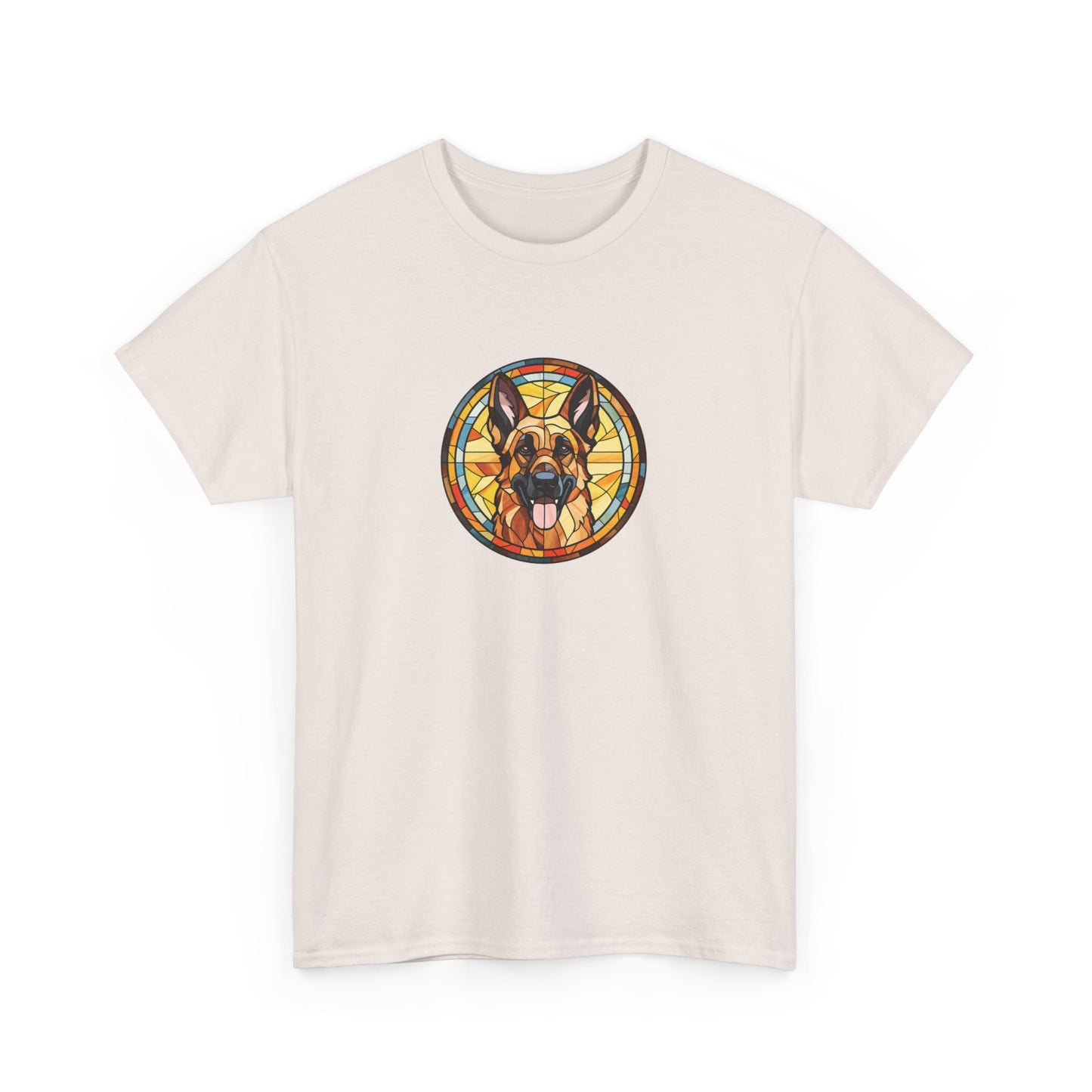 Stained Glass German Shepherd Short Sleeve Tee